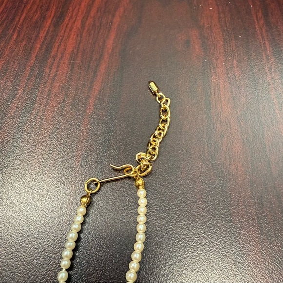 Avon “Porcelain Blossom” Gold and Pink Necklace with Heart Pendant NIB 1991 - Picture 3 of 9